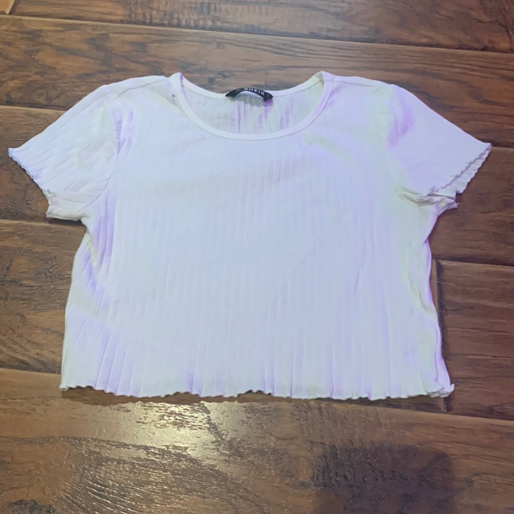 ribbed cropped t-shirt